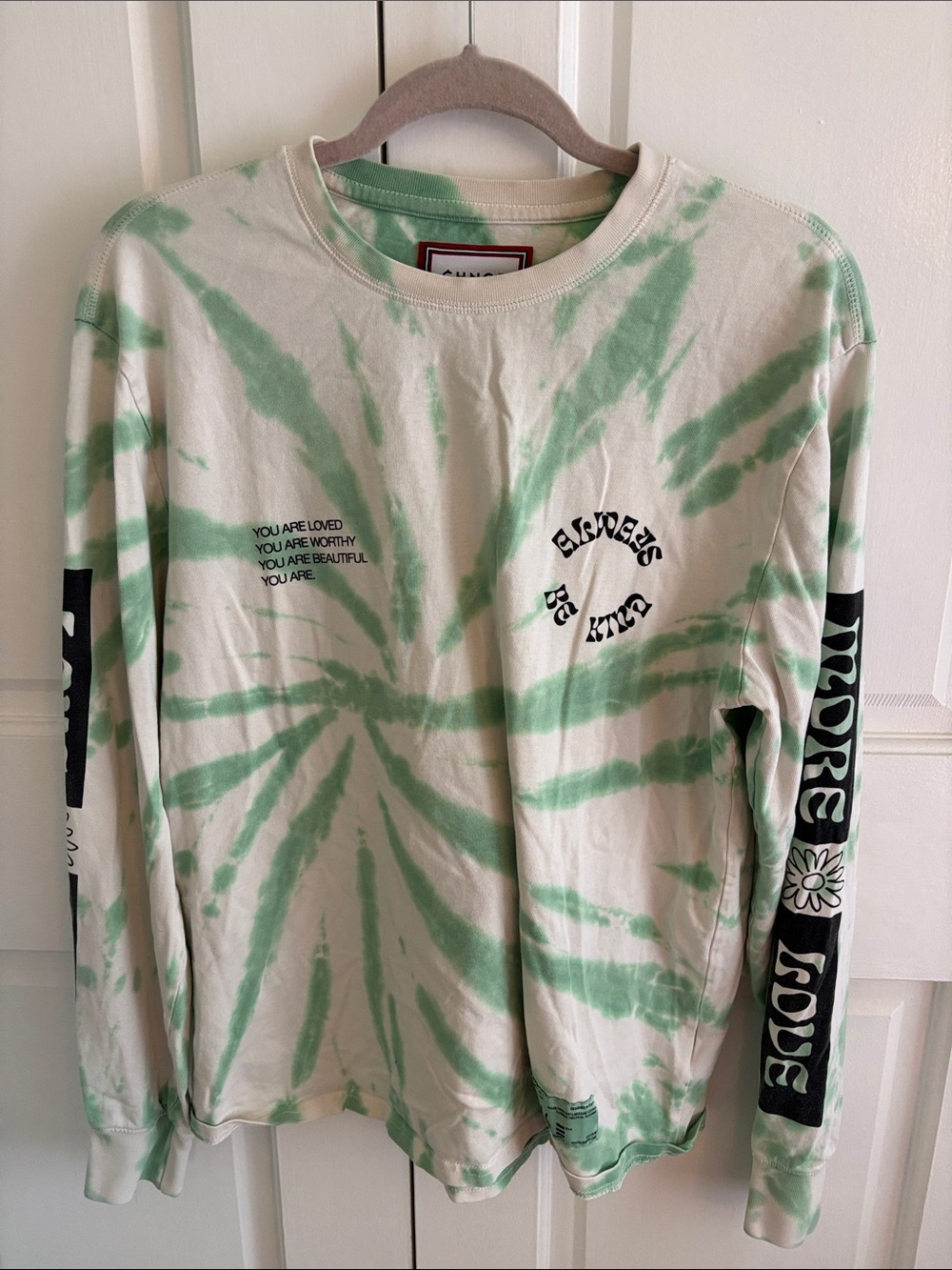 CHNGE Tie-Dye Long Sleeve Tee - Green |